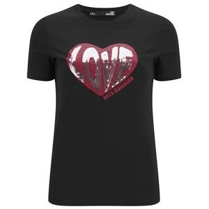 Moschino Sequin Heart T-Shirt